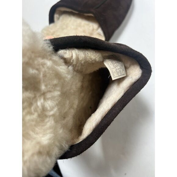 UGG S/N 1101111 SLIPPERS MEN'S SUEDE SCUFF SHEPSKIN Slippers U.S.A. 13 Brown - Picture 8 of 10